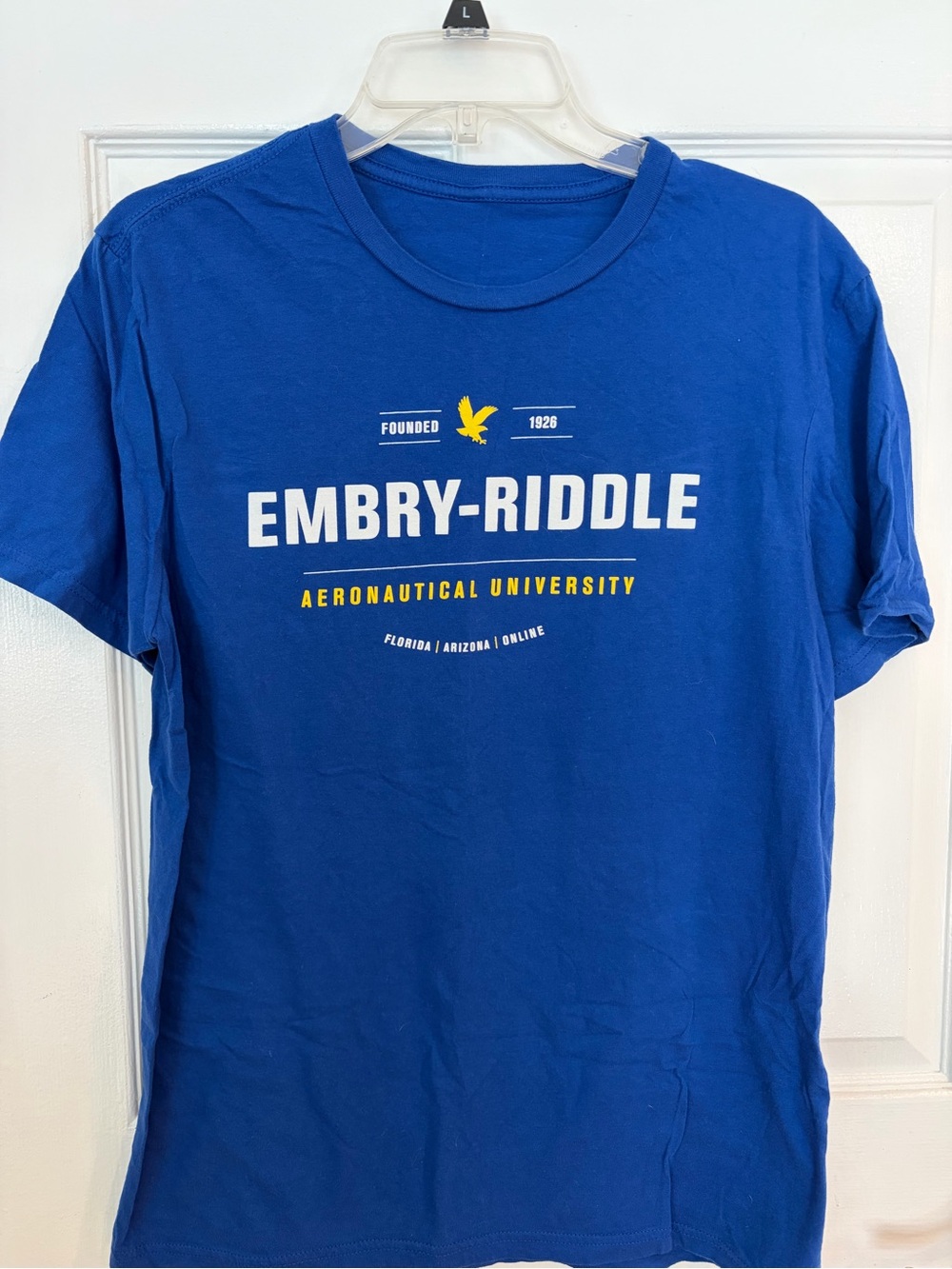 Embry Riddle Aeronautical University Men's Royal Blue Logo T‑Shirt